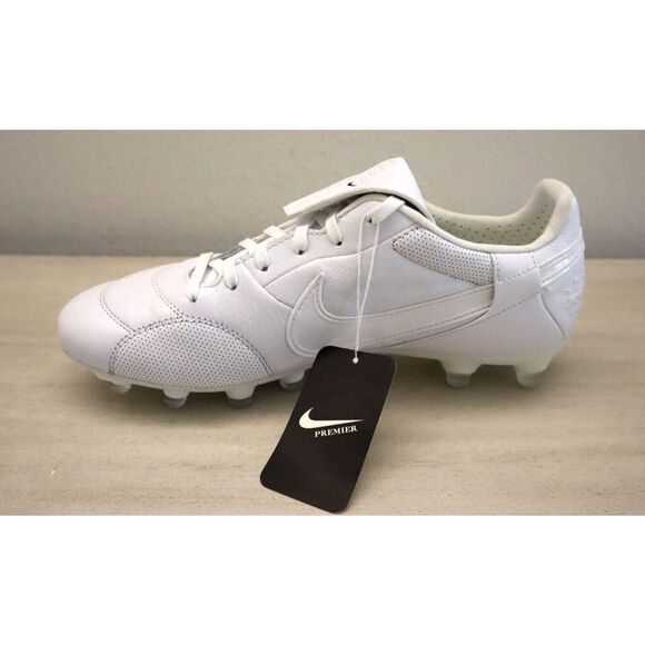 Nike AT5889 100 Men's Sz 7.5 White Premier III FG Firm Ground Soccer Cleats - Picture 11 of 13